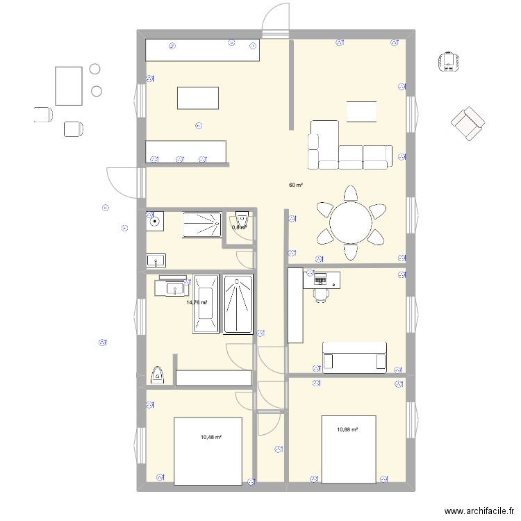 PLAN OK 2. Plan de 5 pièces et 97 m2