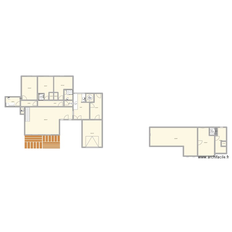 MAISON 180m2. Plan de 22 pièces et 195 m2