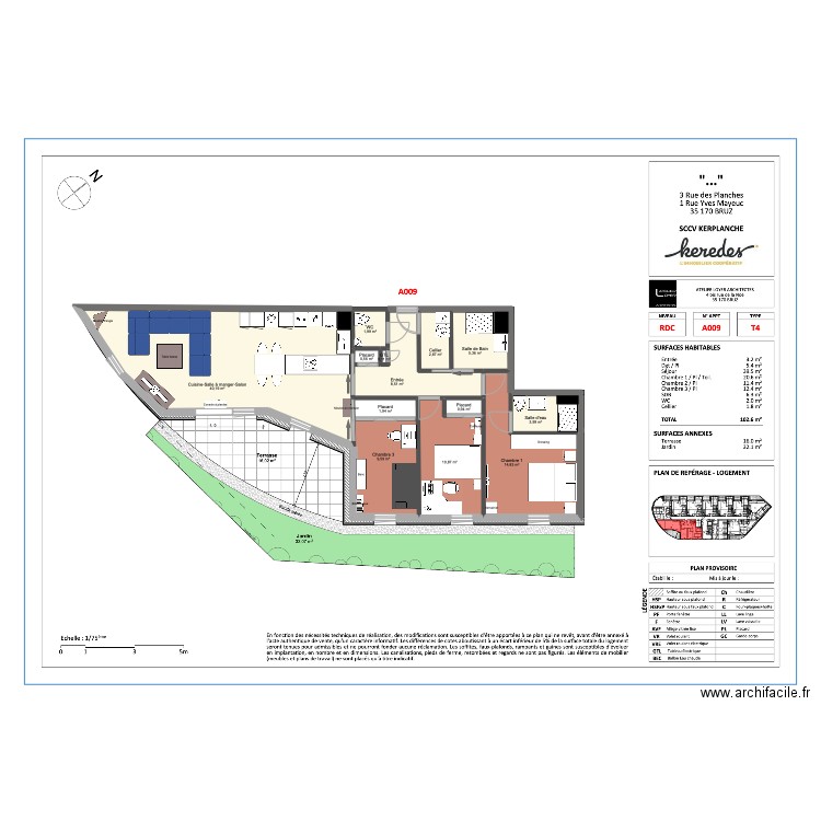 Domaine des Planches 2024-08-27 aménagement. Plan de 13 pièces et 102 m2