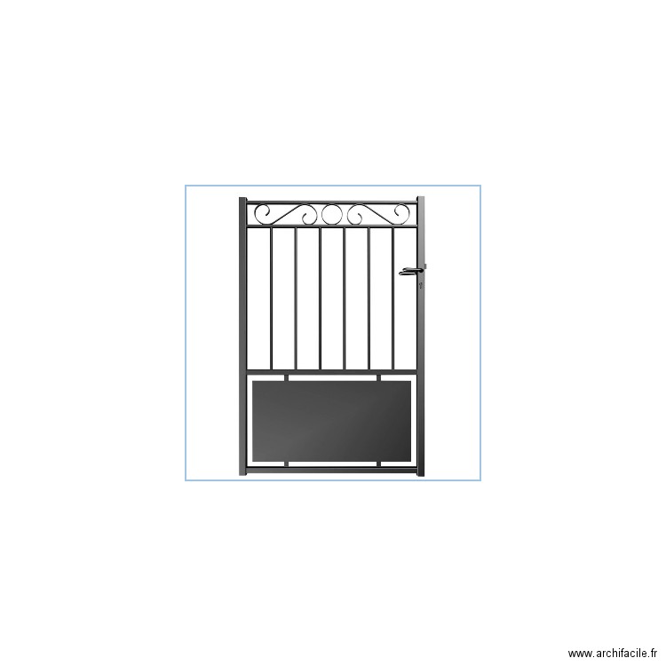 portillon. Plan de 0 pièce et 0 m2