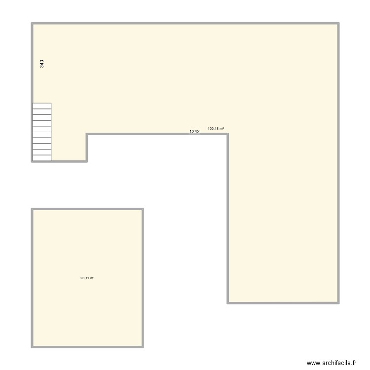 ma maison 2. Plan de 3 pièces et 142 m2