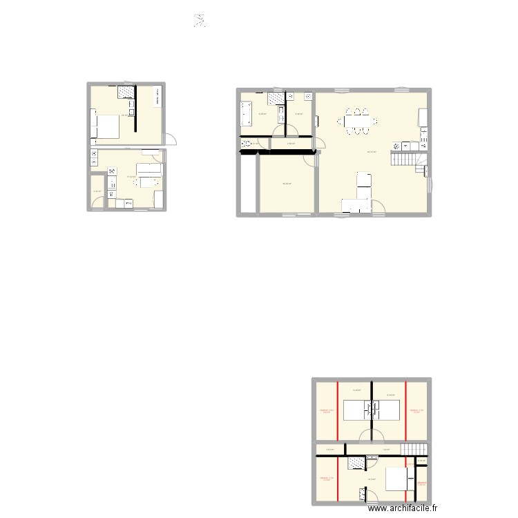 Mussidan. Plan de 20 pièces et 199 m2