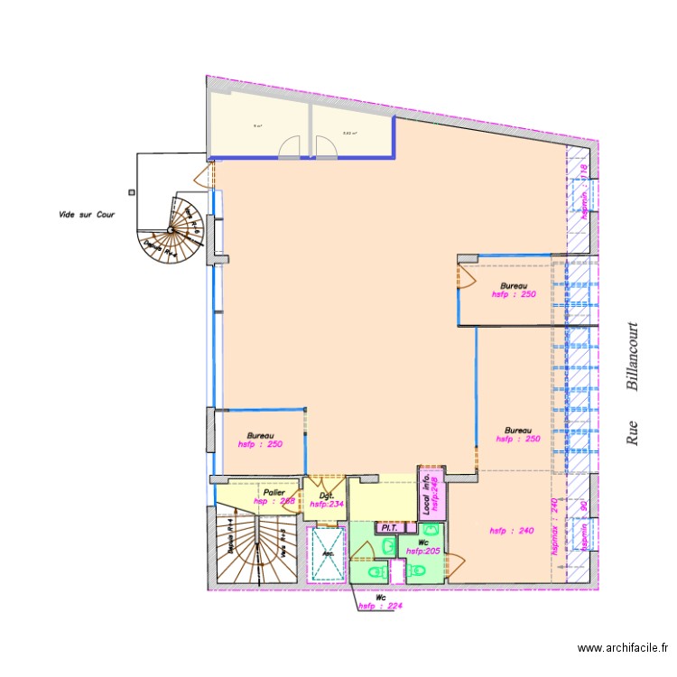 20Billancourt. Plan de 2 pièces et 15 m2