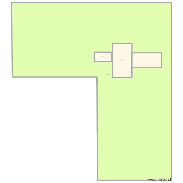 Plan terrain. Plan de 6 pièces et -1559 m2