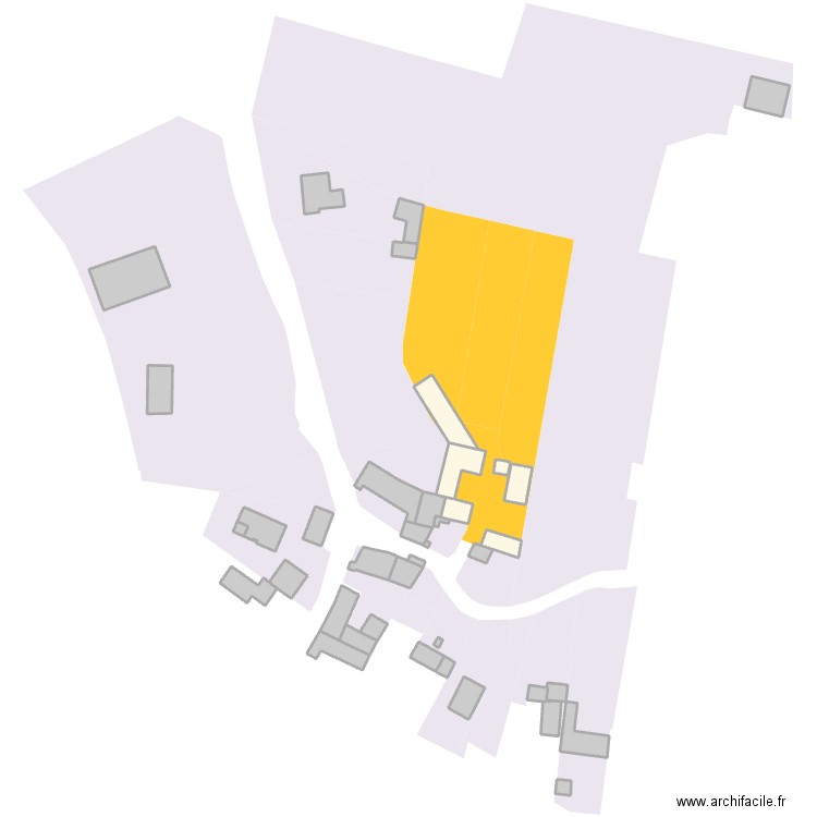 Verzé autour. Plan de 40 pièces et 3719 m2