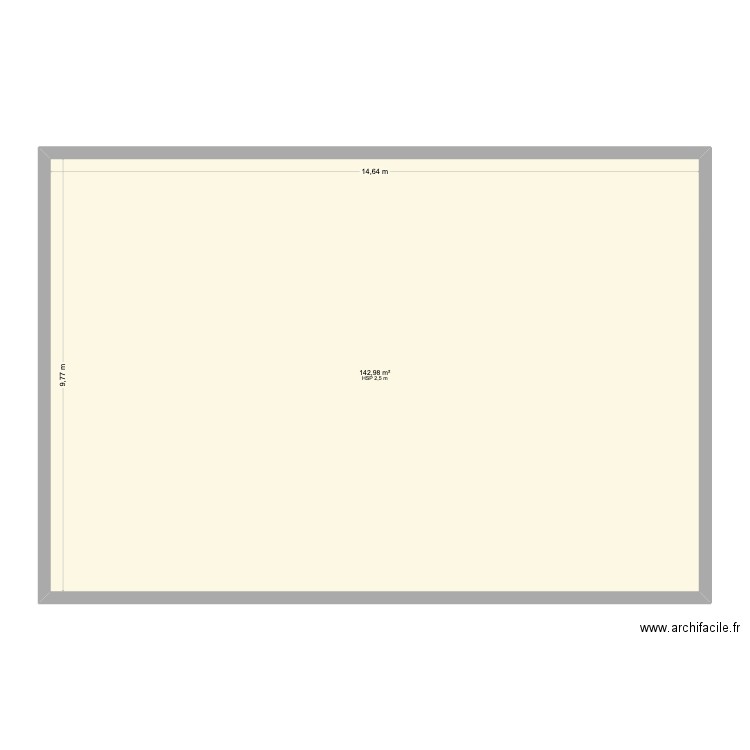 Souley. Plan de 1 pièce et 143 m2