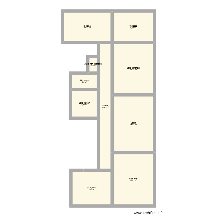 Diamant57b. Plan de 10 pièces et 103 m2