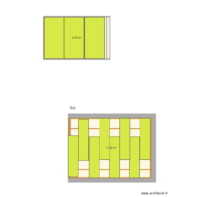 plan camille. Plan de 2 pièces et 27 m2