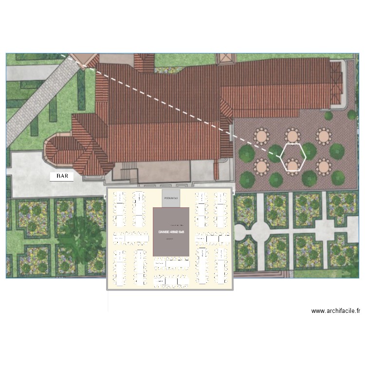 Chateau st maure 2. Plan de 1 pièce et 350 m2