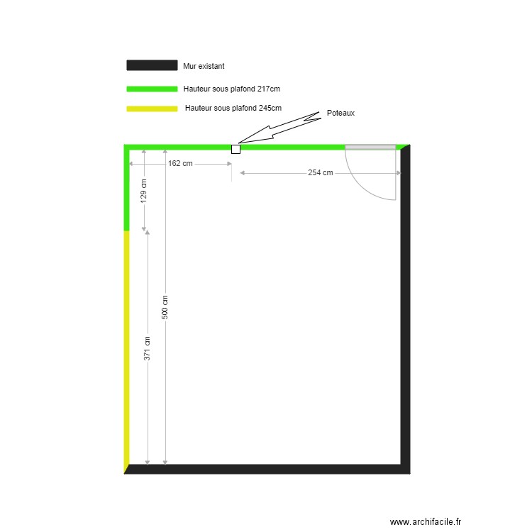 Bureau aosis. Plan de 0 pièce et 0 m2