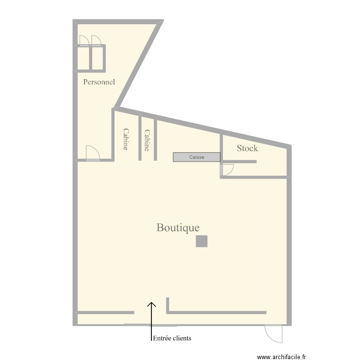 FK Annemasse. Plan de 3 pièces et 98 m2