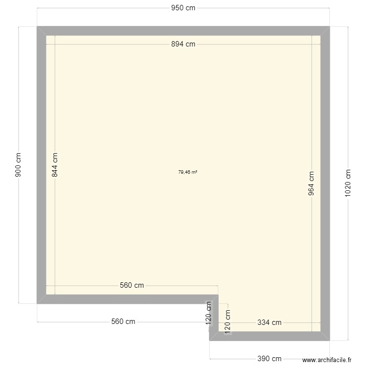 MAISON CHAMBOURCY Archifacile. Plan de 1 pièce et 79 m2