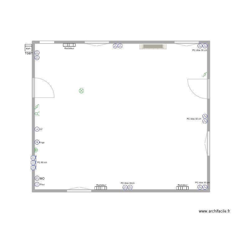 Audenge. Plan de 1 pièce et 42 m2