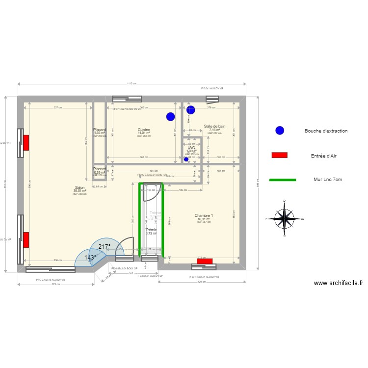 ML24013822. Plan de 19 pièces et 224 m2