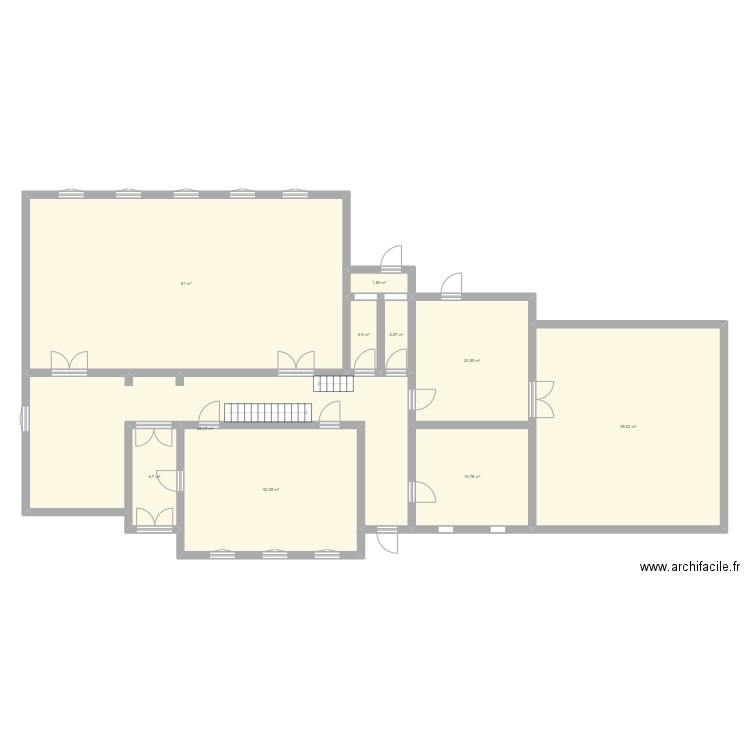 Sandfield 222. Plan de 10 pièces et 266 m2