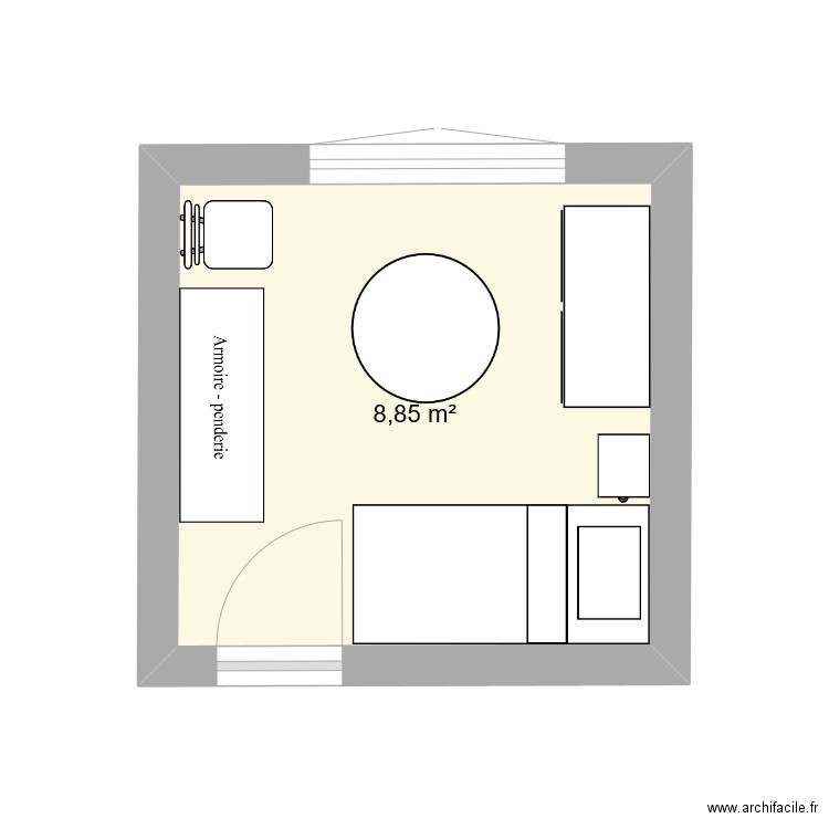 chambre 1. Plan de 0 pièce et 0 m2