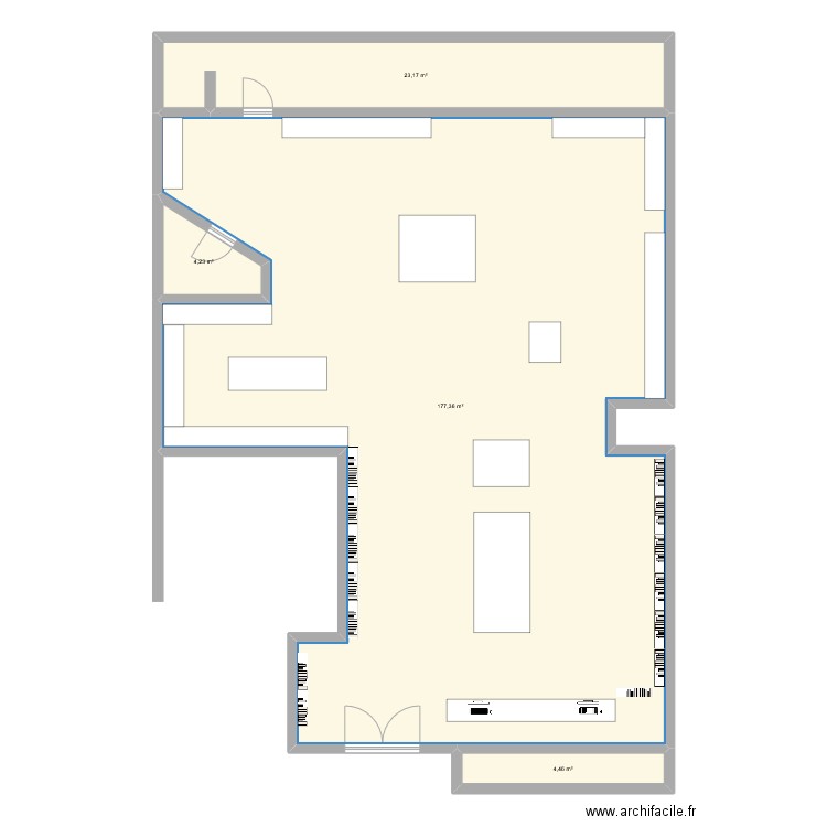 Japanim. Plan de 4 pièces et 209 m2