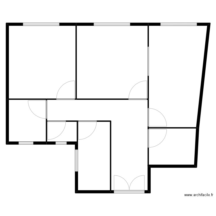 Polo Courbevoie . Plan de 6 pièces et 506 m2