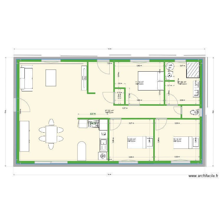 maison 3. Plan de 0 pièce et 0 m2