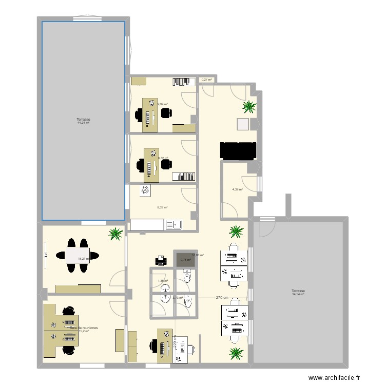 Ayala, 13 1º Izq. Porpuesta. Plan de 13 pièces et 206 m2