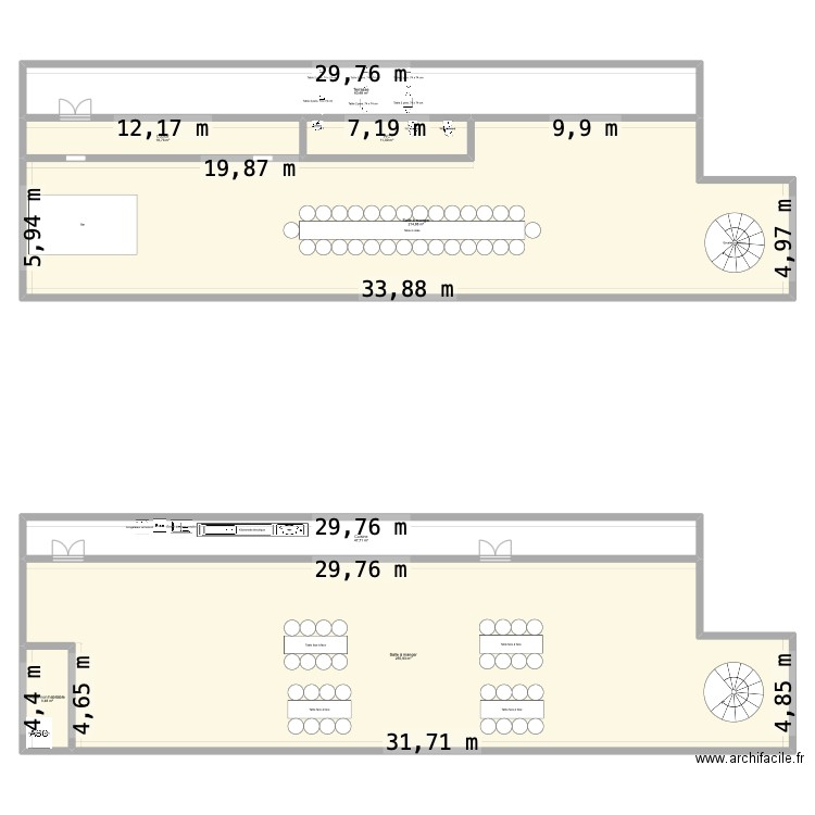 Villanueva. Plan de 7 pièces et 620 m2