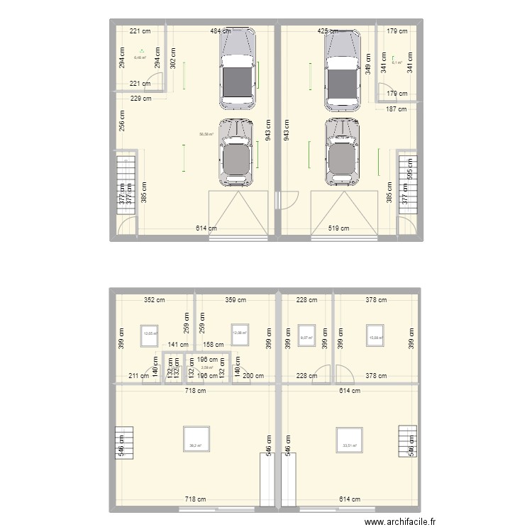 maison chateau gaillard. Plan de 13 pièces et 248 m2