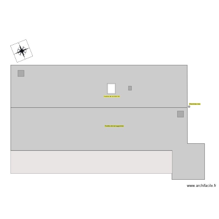 toit après. Plan de 0 pièce et 0 m2