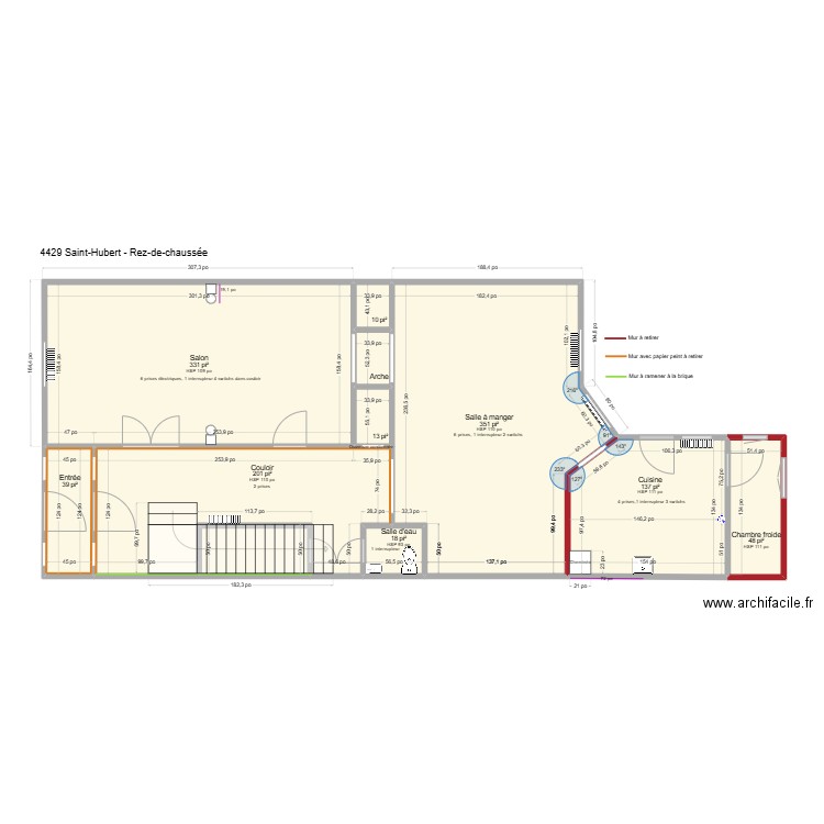 4429 Saint-Hubert. Plan de 27 pièces et 216 m2