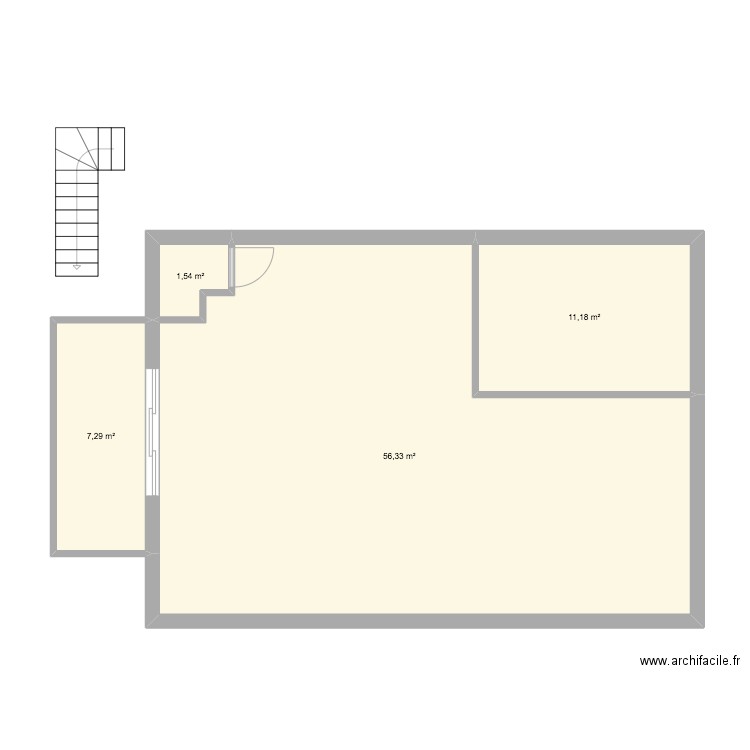 immo 2. Plan de 4 pièces et 76 m2