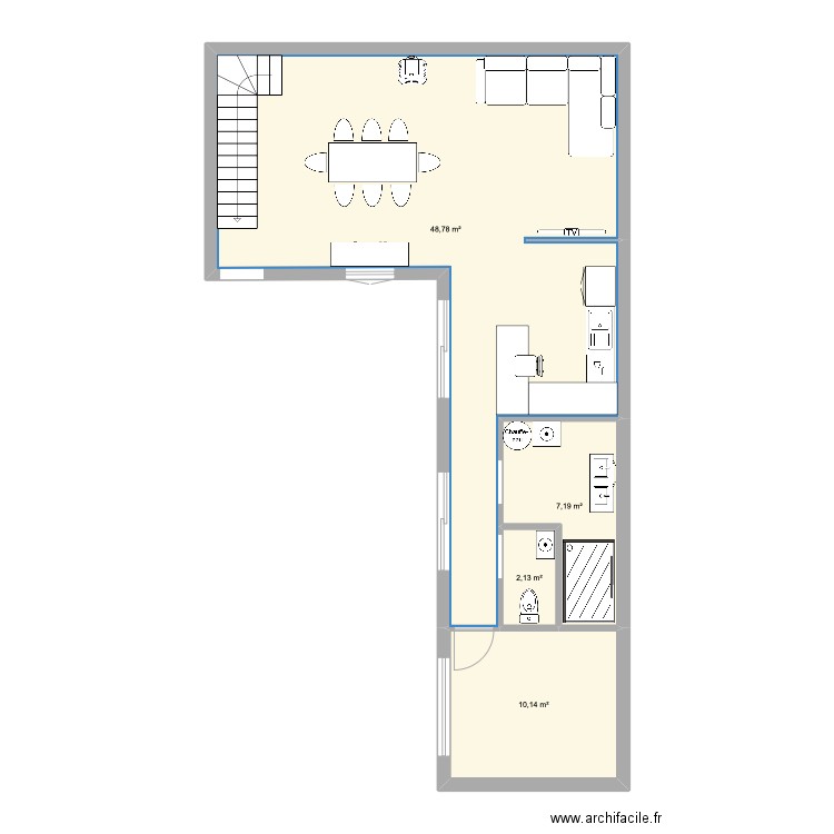 maison charles . Plan de 4 pièces et 68 m2