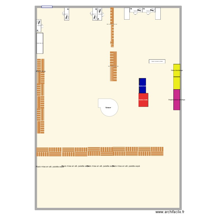 ZONE EXPE. Plan de 1 pièce et 602 m2