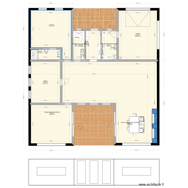 H PLAN sans meubles russe2. Plan de 9 pièces et 201 m2