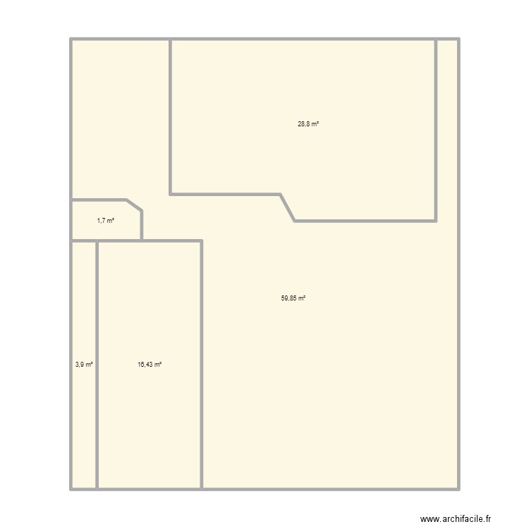 Croquis Extérieur. Plan de 5 pièces et 111 m2