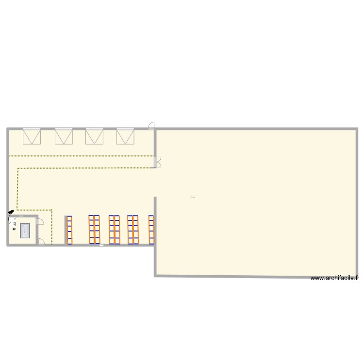 cluelog. Plan de 1 pièce et 875 m2