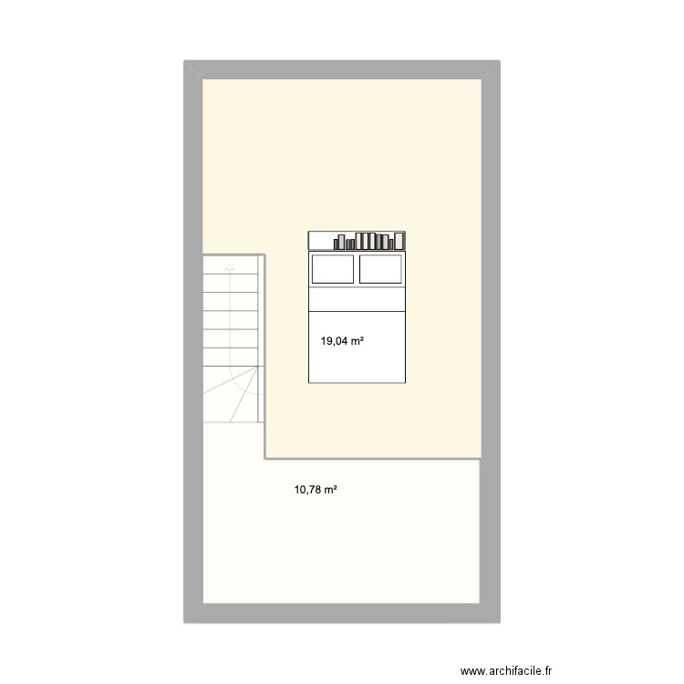 projet tiny. Plan de 4 pièces et 71 m2