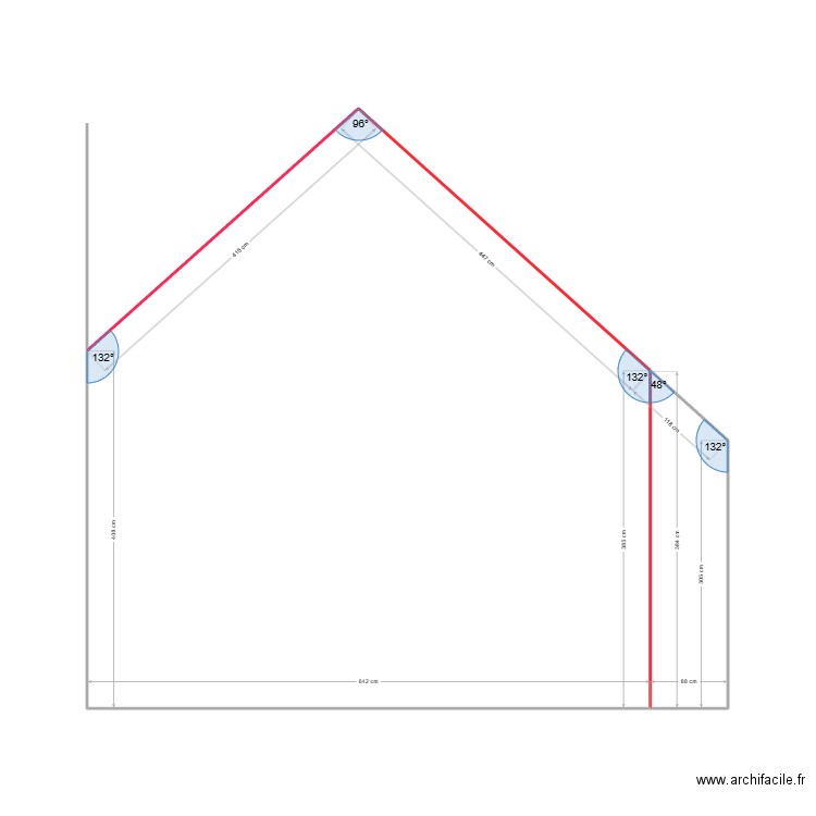 plan 2 avant tavaux *2. Plan de 2 pièces et 38 m2