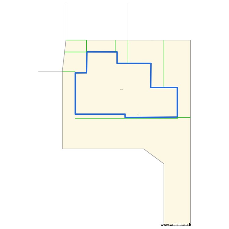 Pechbonnieu. Plan de 2 pièces et 1104 m2