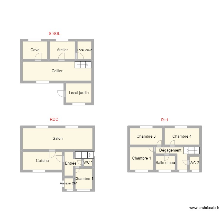 PLAN 2407 WILLEMAIRE. Plan de 17 pièces et 19 m2