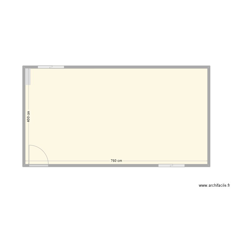 studio casa 3. Plan de 1 pièce et 30 m2