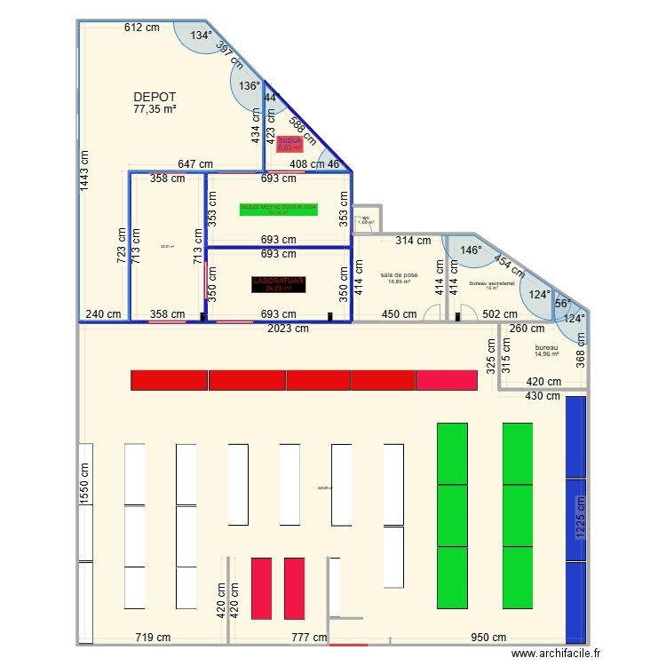 4murs 1. Plan de 10 pièces et 577 m2