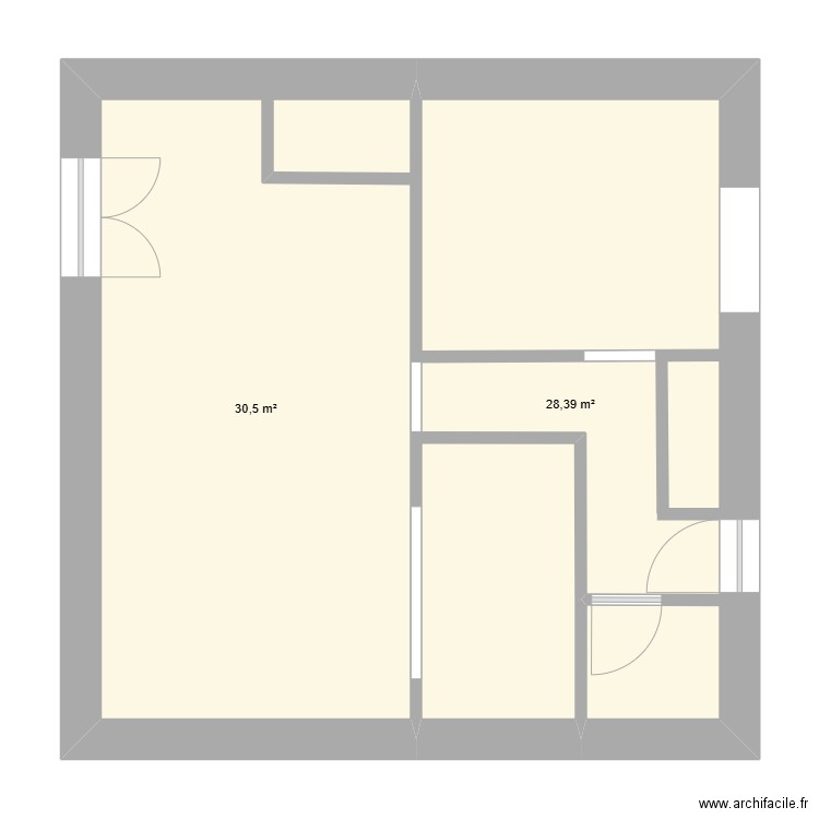 SCI KERMYL V2. Plan de 2 pièces et 59 m2