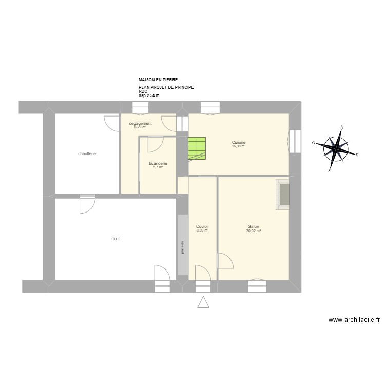 RONDEL. Plan de 30 pièces et 396 m2