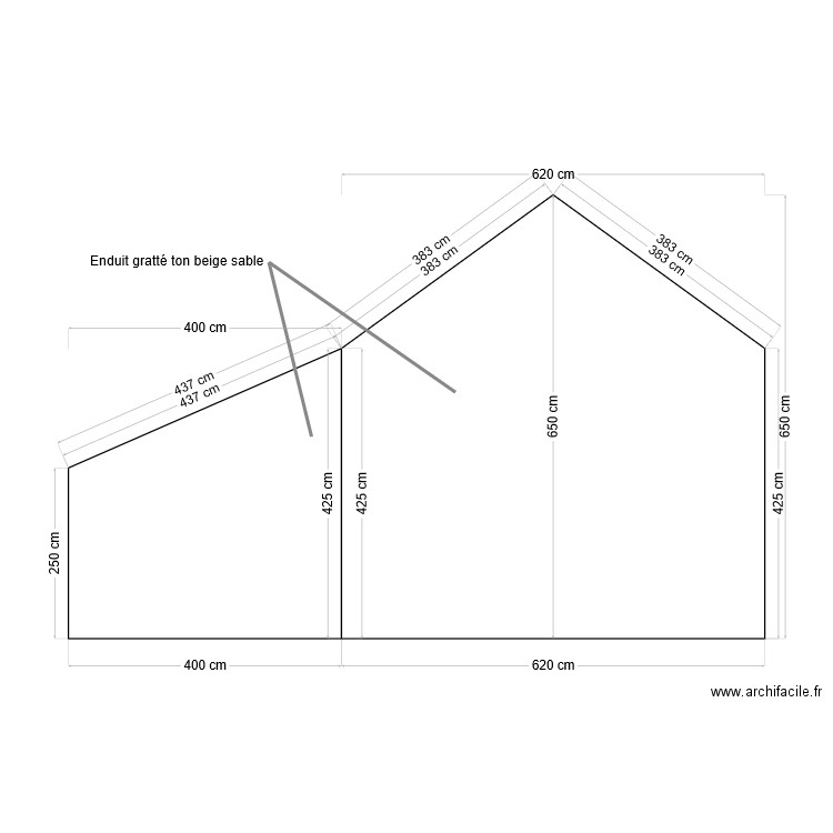 Pignon Est. Plan de 0 pièce et 0 m2