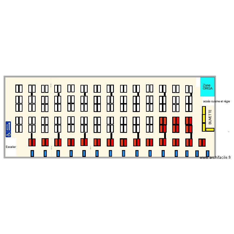 Projet Rotomagus Game. Plan de 1 pièce et 835 m2