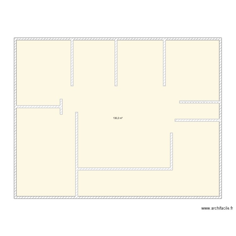 moi 2. Plan de 1 pièce et 130 m2