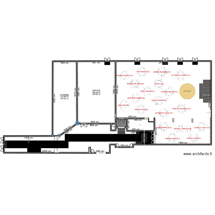 TOFFOLI. Plan de 8 pièces et 951 m2