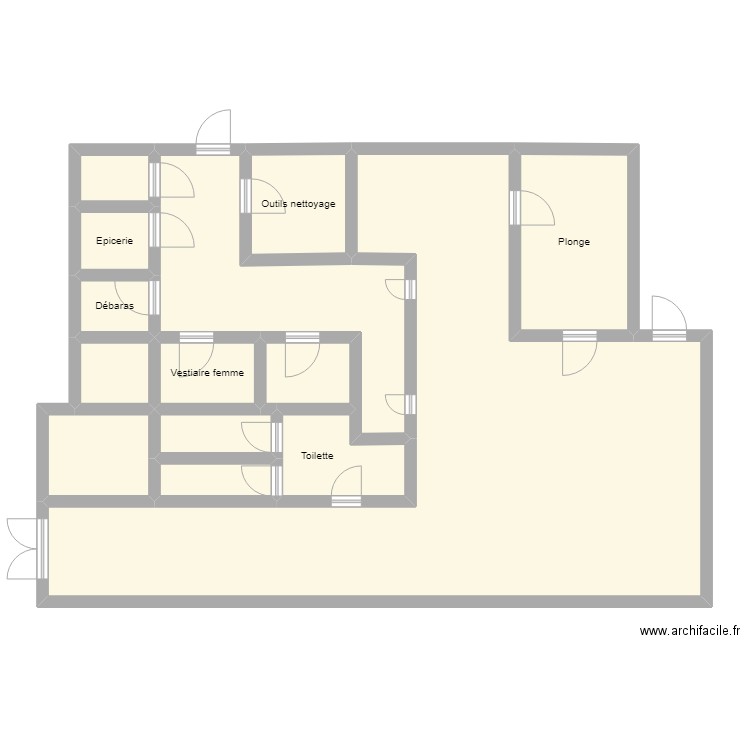 Lamartine. Plan de 14 pièces et 129 m2