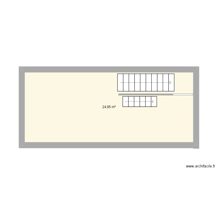 Desmedt 2eme. Plan de 1 pièce et 25 m2