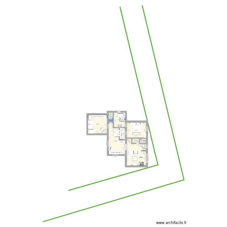 RENOVATION extension 3. Plan de 9 pièces et 61 m2
