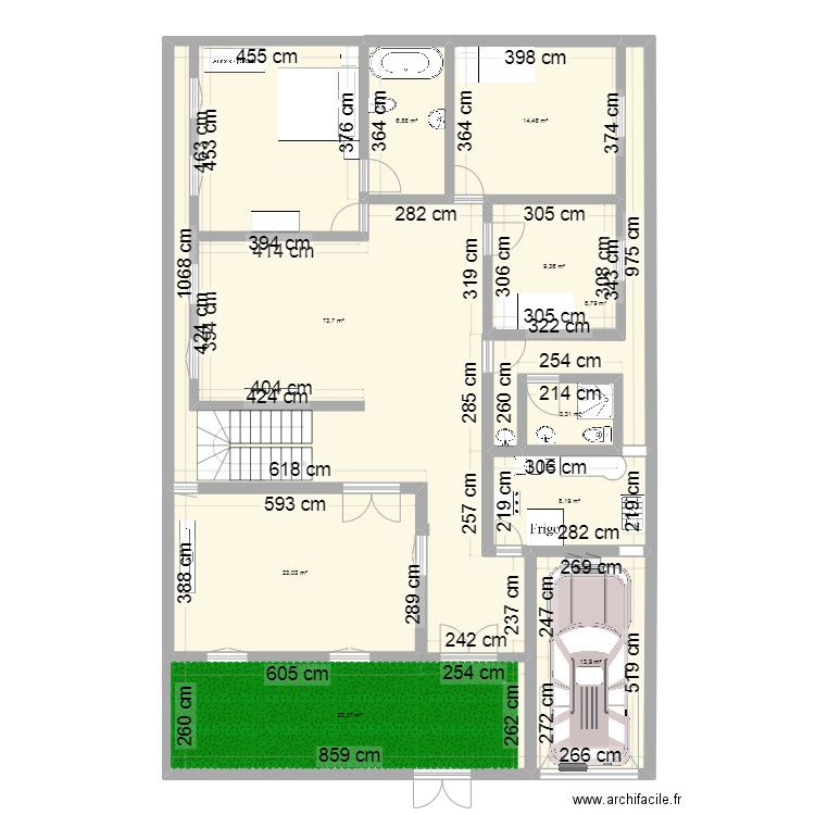 plan galé2. Plan de 10 pièces et 184 m2